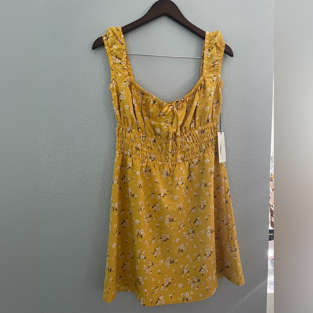 NWT Cotton Candy LA Yellow/Mustard Dress